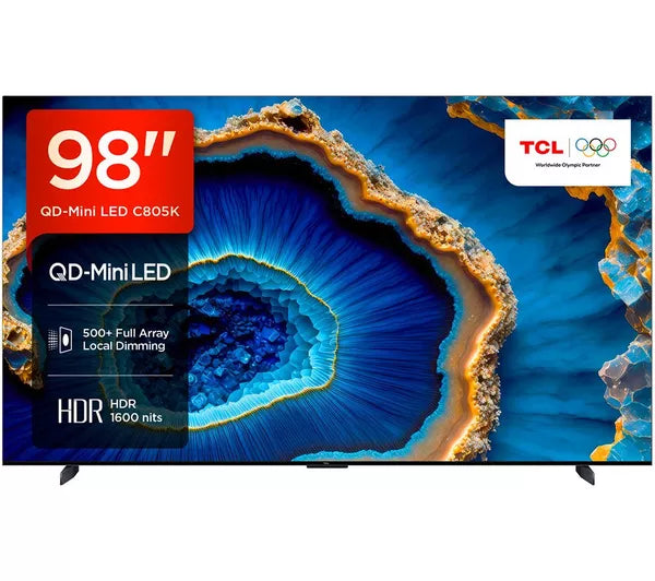 TCL Smart TV – 98" Display, 4K Ultra HD, QD-Mini LED, Google TV