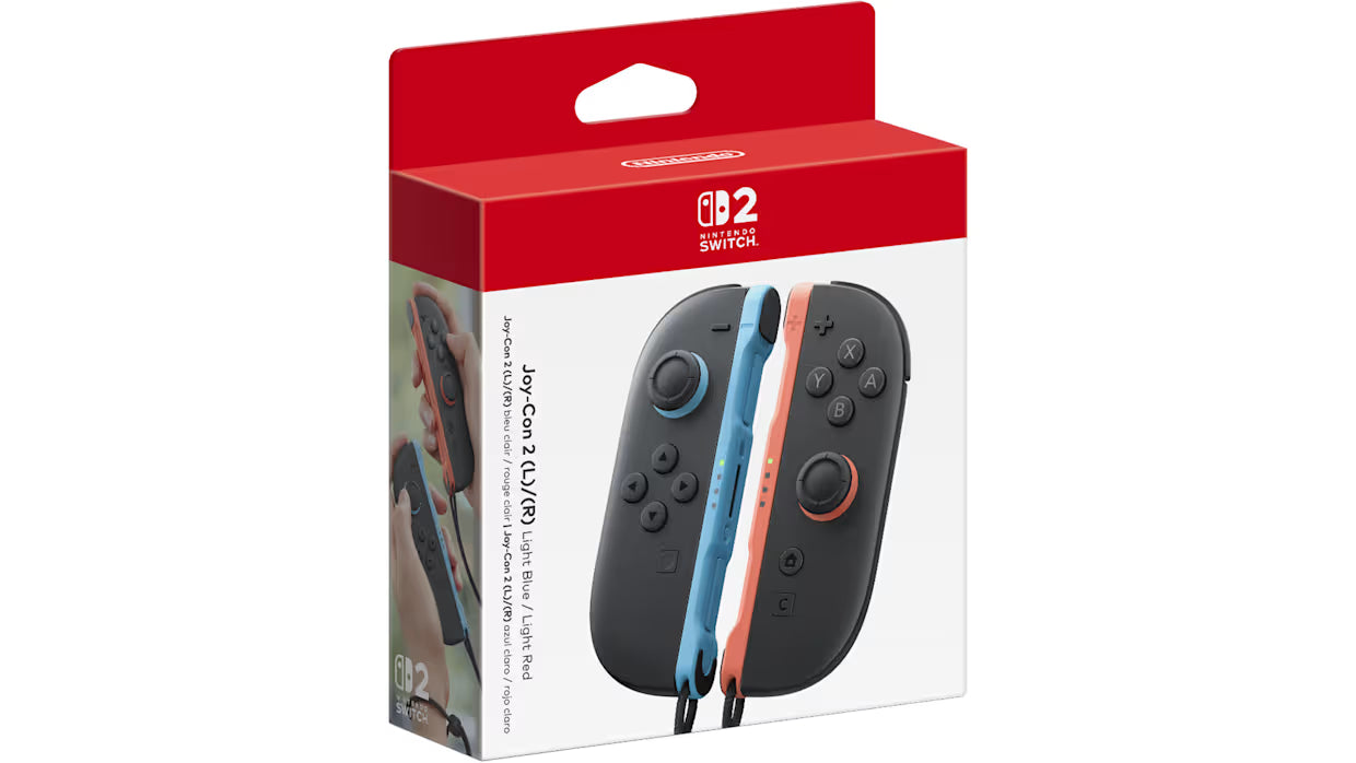 Nintendo Joy-Con Controllers (L/R) – Neon Red & Neon Blue – Nintendo Switch 2