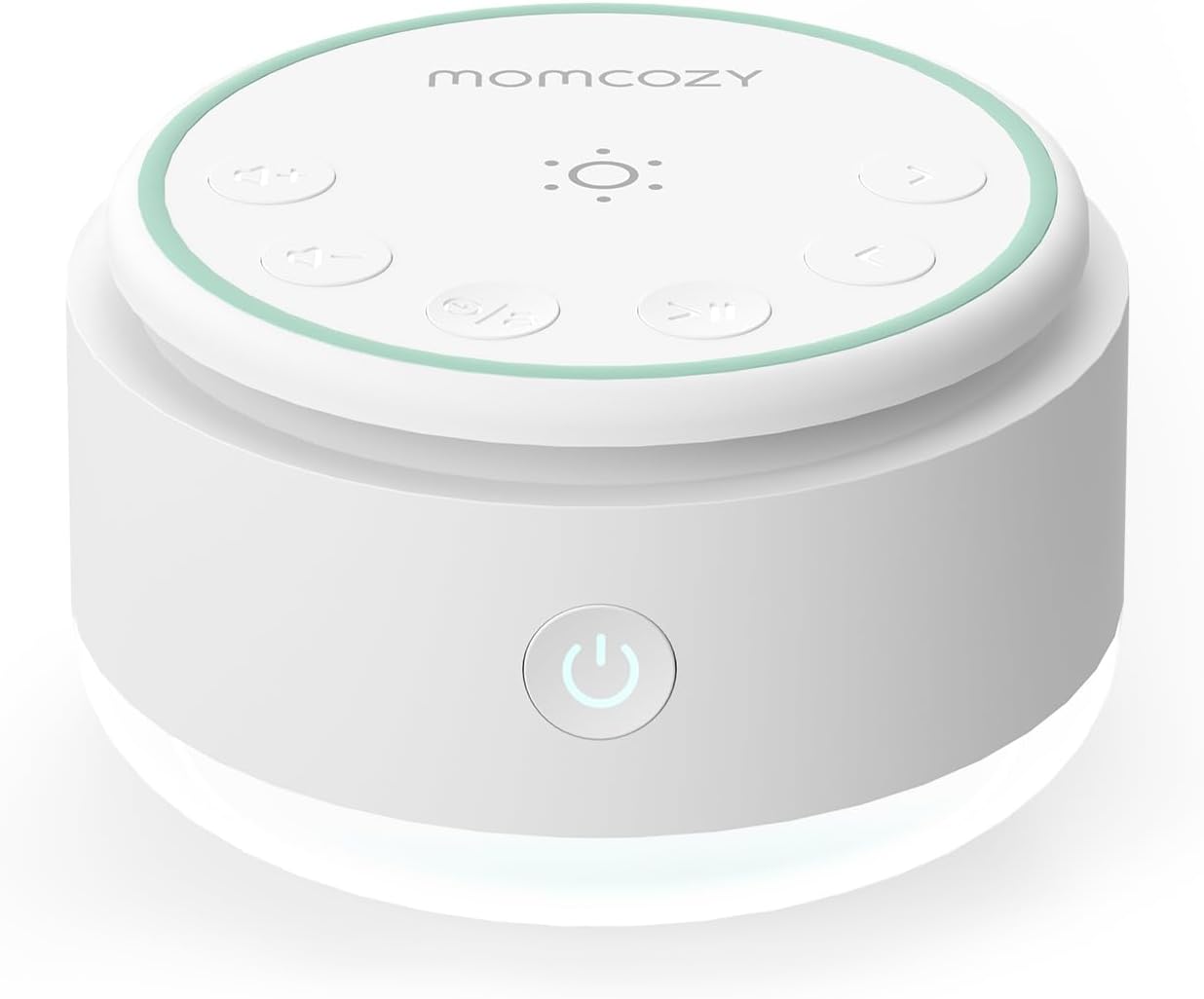 Momcozy Sound Machine - 20 Suoni Rilassanti & Luce Touch, Rumore Bianco Portatile per Bambini e Adulti con Timer del Sonno e Memoria | Compagna di Viaggio Perfetta & Must-Have per la Cameretta