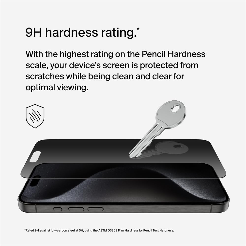Belkin Screenforce Tempered GL. Privacy iPhone 15ProMax OVA150ZZ