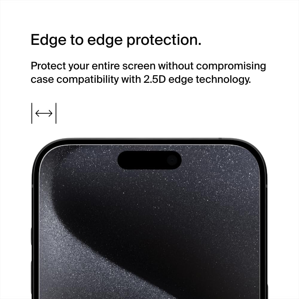 Belkin Screenforce Tempered GL. Privacy iPhone 15ProMax OVA150ZZ