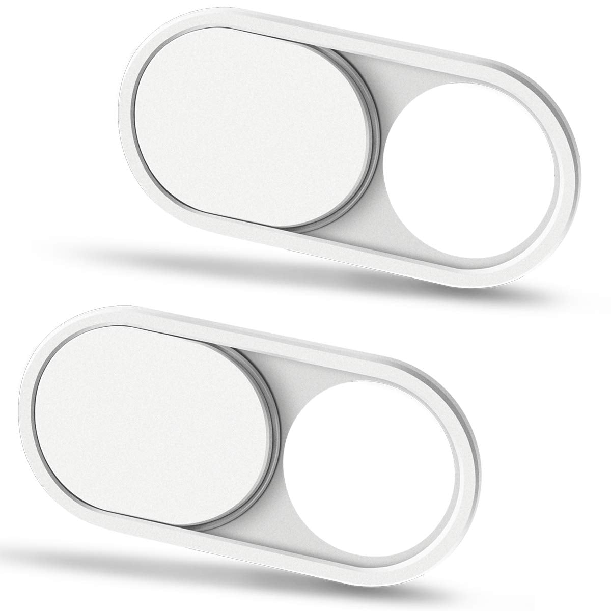 CloudValley Webcam Cover, 0.6mm Ultra-Sottile Metallo Copri Webcam Copertura per MacBook Pro* Air, iPad, Laptop, iMac, PC, Computer, Phone Accessori, 2 Pezzi Nero