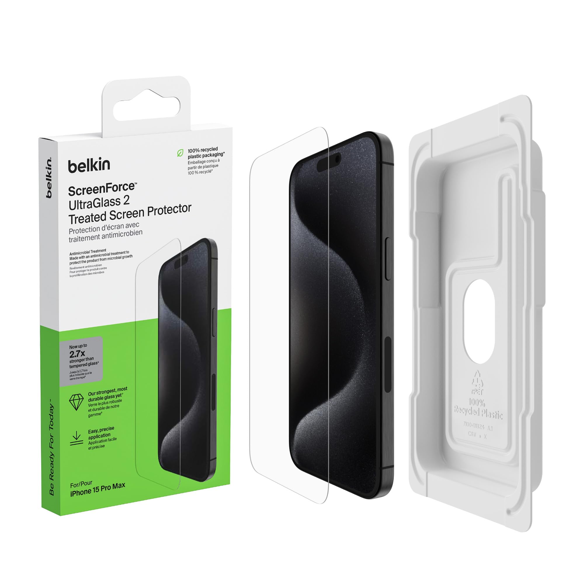 Belkin Screenforce Tempered GL. Privacy iPhone 15ProMax OVA150ZZ