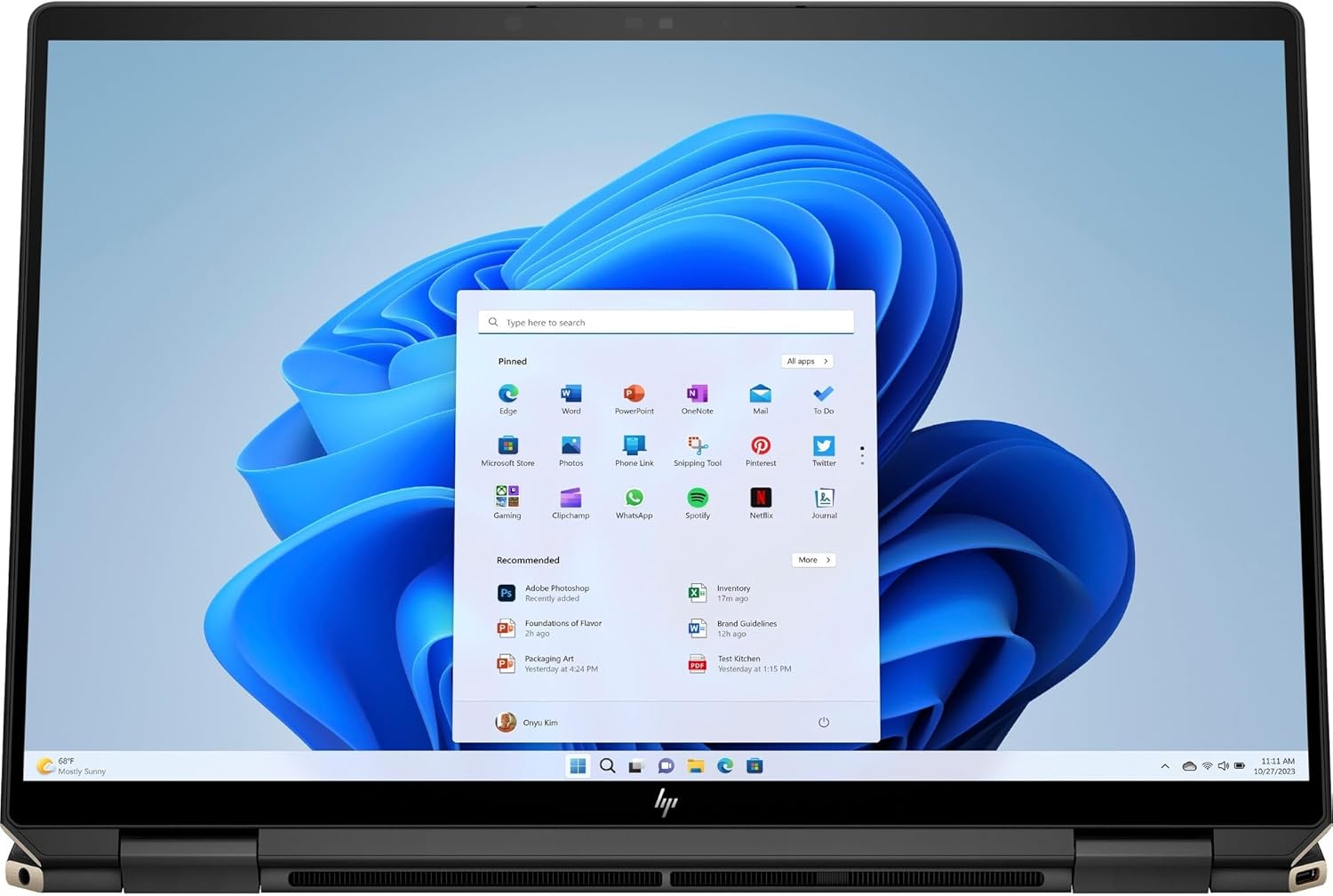 HP Spectre X360 14 OLED 2 8K 120Hz AI RAM 16GB SSD 1TB Black