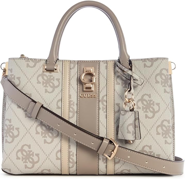 Guess Erenia Girlfriend – Satchel – Women’s Bag – Dark Taupe Logo