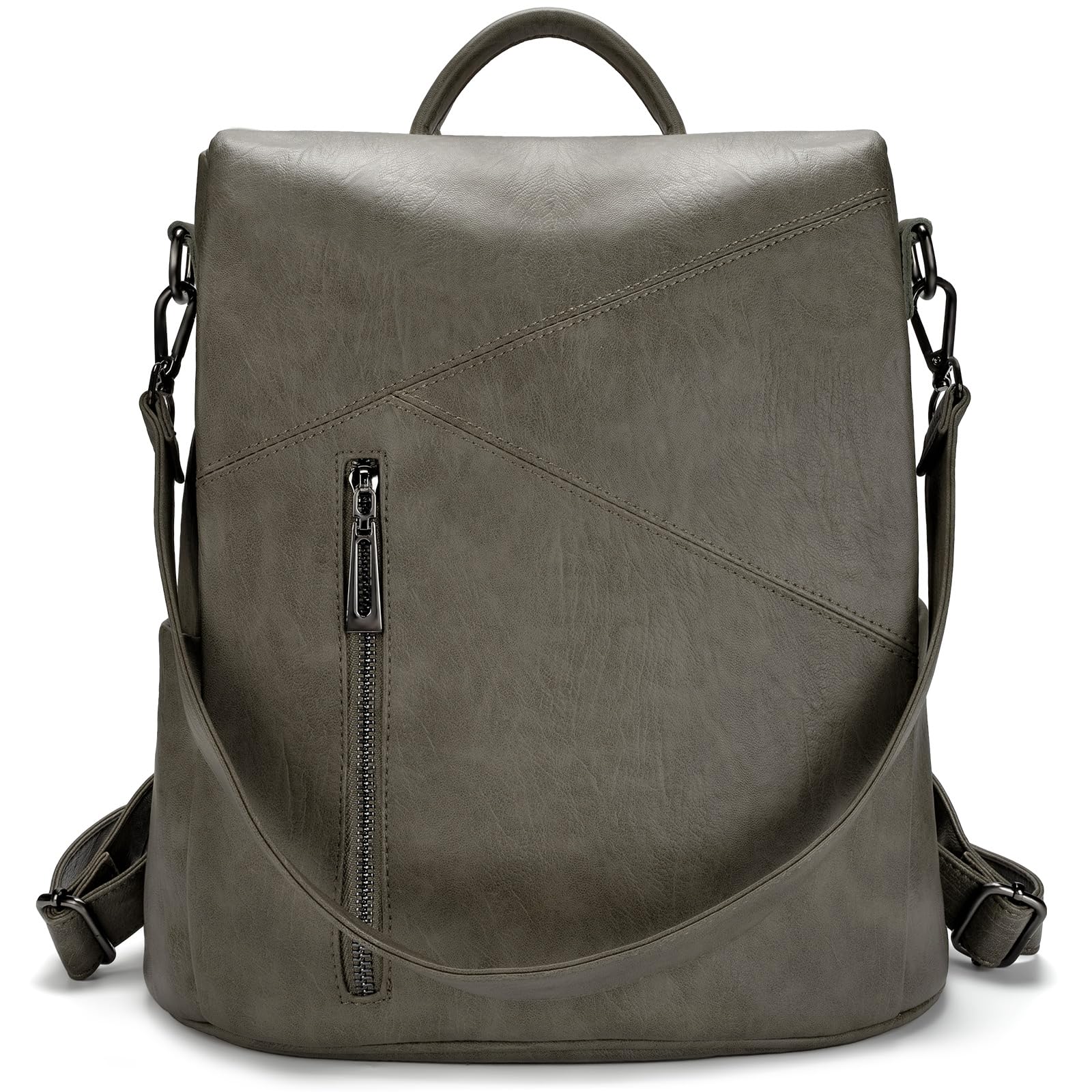 molshine Zaino antifurto in pelle vegana, Zaino da viaggio moda casual Borsa a tracolla Borse da donna per donna Grils HB041