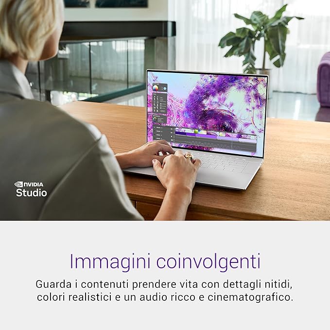 Computer portatile Dell XPS 16 Copilot Plus da 16,3 pollici FHD 120 Hz con RTX 4050