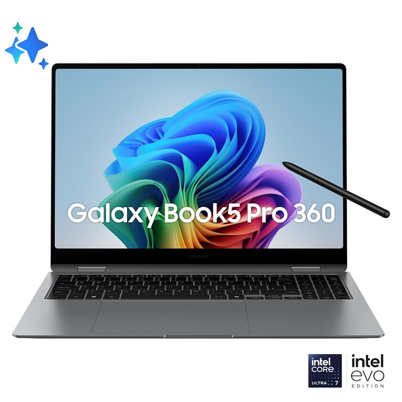 Samsung Galaxy Book5 Pro 16" Laptop – Intel Core, 16GB RAM, 512GB SSD