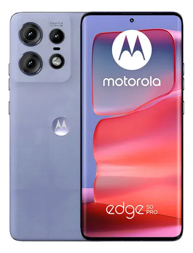 Motorola Moto Edge 50 Pro Smartphone – 6.67" Super HD 144Hz Display, 12GB RAM, 512GB Storage, 50MP Triple Camera, Luxe Lavender