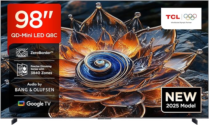 TCL Smart TV – 98" Display, 4K Ultra HD, QD-Mini LED, Google TV