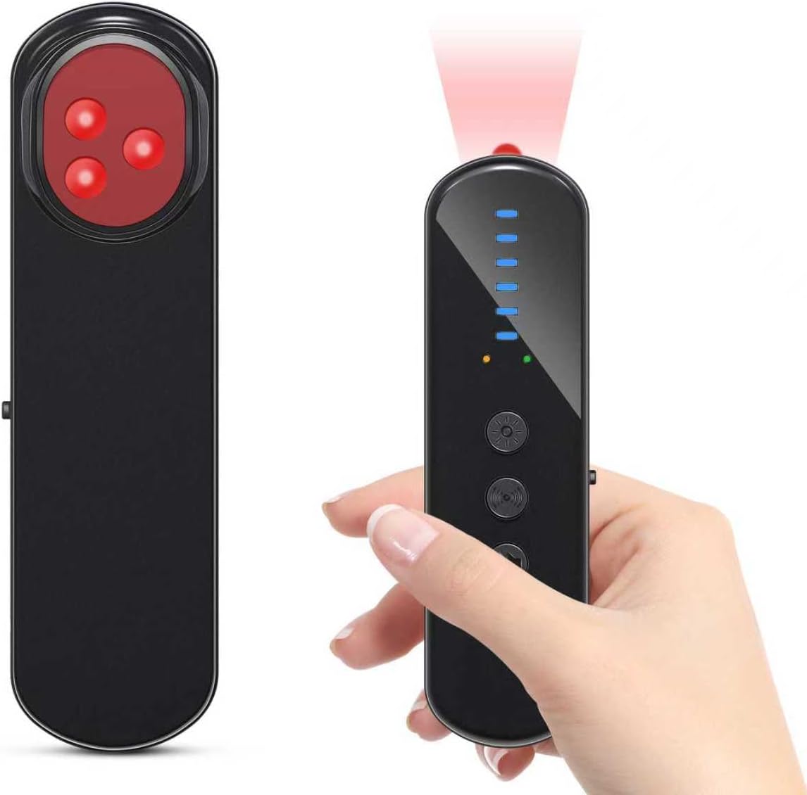AOBOCAM Rilevatore Telecamere Nascoste, Rilevatore Microspie con IA, Anti-Spia Portatile con Scanner RF e Rilevatore GPS per Sicurezza Casa, Ufficio, Auto, Hotel e Viaggi (M)