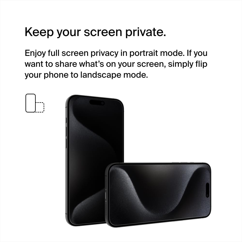 Belkin Screenforce Tempered GL. Privacy iPhone 15ProMax OVA150ZZ