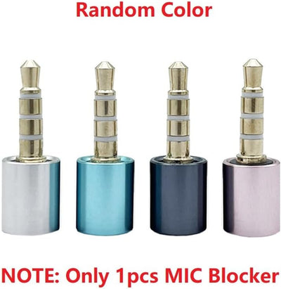 1 Blocco Audio per Microfono da 3,5 mm per Tappi Auricolari, Protezione per Microfono e Protezione della Privacy per Laptop, Tablet, Smartphone
