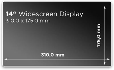 14.0" AntiSpy – Filtro Privacy per schermo portatile – Pellicola per monitor Laptop – Protezione di luce per gli occhi - Filtri Privacy per notebook - Atacco rapido – Accessori o adesivi per computer