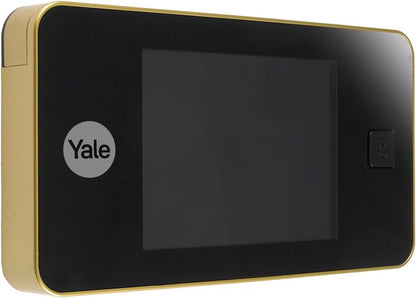 Yale Spioncino Elettronico Digitale 45-0500-1432-00-0201 Ottone, Visualizzazione dal Vivo, Telecamera di Alta Qualità, Angolo di Visione 105°, Sostituisce lo Spioncino Meccanico della Porta
