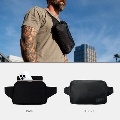 Silent Pocket SLNT Borsa a tracolla Faraday compatta con custodia per telefono Faraday con blocco del segnale, riduzione EMF e tasche con blocco RFID