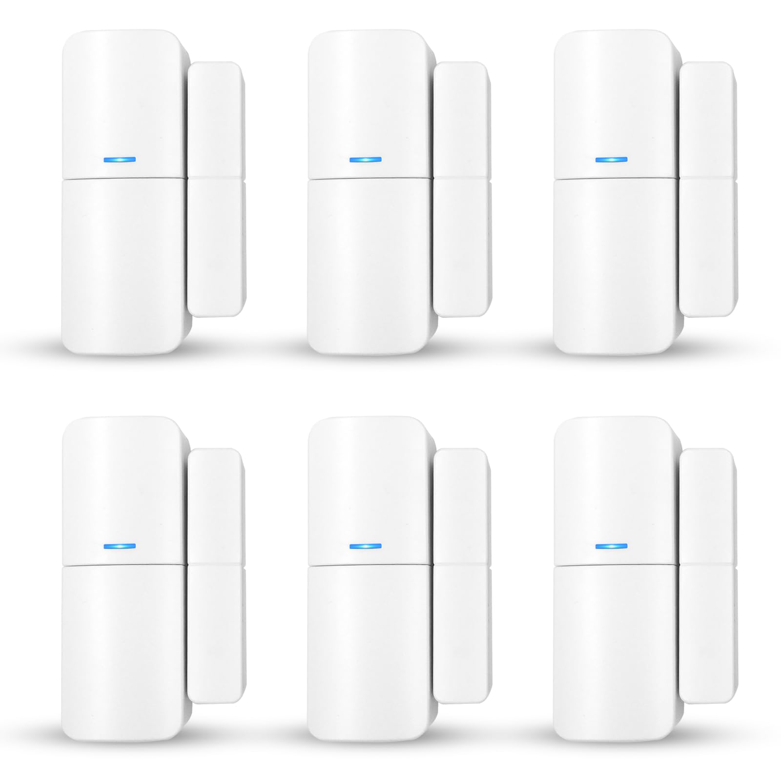 AGSHOME Allarme Casa Senza Fili, Sistema di Allarme Casa Senza Fili, antifurto casa wireless Con 1 Sirena, 5 Sensori Per Porte E Finestre E 2 Telecomandi, Tramite App, Compatibile con Alexa