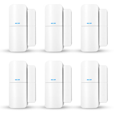 AGSHOME Allarme Casa Senza Fili, Sistema di Allarme Casa Senza Fili, antifurto casa wireless Con 1 Sirena, 5 Sensori Per Porte E Finestre E 2 Telecomandi, Tramite App, Compatibile con Alexa
