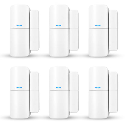 AGSHOME Allarme Casa Senza Fili, Sistema di Allarme Casa Senza Fili, antifurto casa wireless Con 1 Sirena, 5 Sensori Per Porte E Finestre E 2 Telecomandi, Tramite App, Compatibile con Alexa