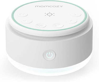 Momcozy Sound Machine - 20 Suoni Rilassanti & Luce Touch, Rumore Bianco Portatile per Bambini e Adulti con Timer del Sonno e Memoria | Compagna di Viaggio Perfetta & Must-Have per la Cameretta
