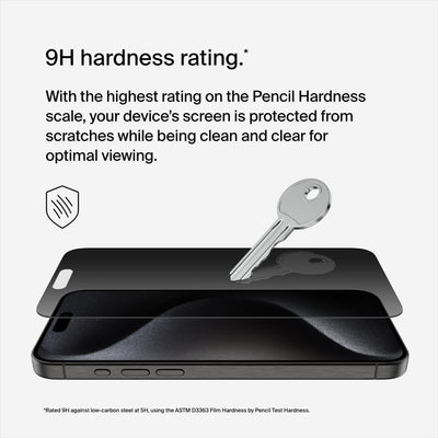 Belkin Screenforce Tempered GL. Privacy iPhone 15ProMax OVA150ZZ