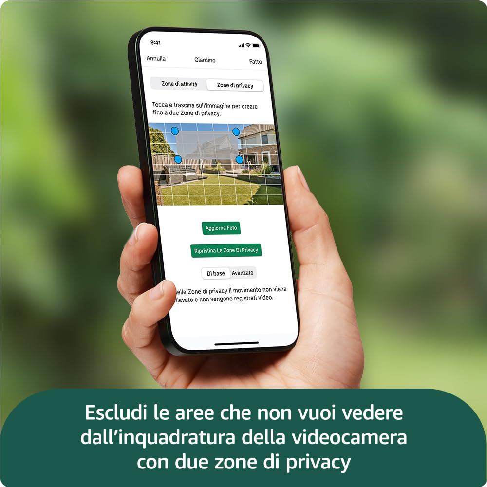 Videocamera Blink Outdoor 4 (Ultimo modello) - Videocamera di sicurezza smart HD wireless, autonomia di due anni, compatibile con Alexa - Sistema a 4 telecamere con Sync Module Core incluso - IP65