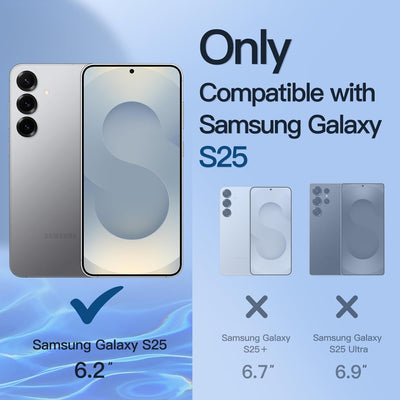 JETech Privacy Pellicola Protettiva per Samsung Galaxy S25 5G, Anti-Spy Vetro Temperato Film, Compatibile con ID Impronte Digitali, Pacco da 2