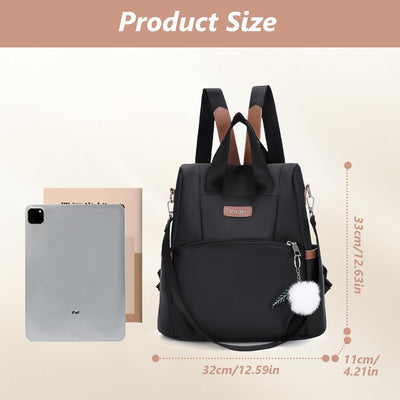 Aucuu Zaino Donna, Zaini Piccolo Antifurto da Donna, Piccoli zaini casual, Borsa da Scuola per Ragazze, Borsa a Zainetto Casual per Shopping Scuola Viaggio Lavoro