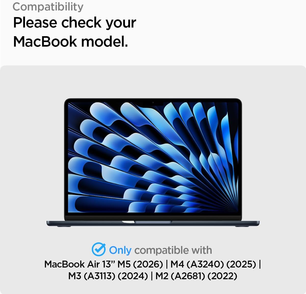 Spigen Safeview Filtro Privacy Magnetico compatibile con MacBook Air 13 pollci (M5 2026 / M4 2025 / M3 2024 / M2 2023), Anti-Spia, Rimovibile, con Panno per la Pulizia e Custodia