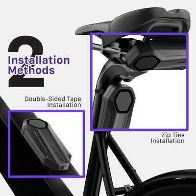 Fosmon Allarme antifurto wireless per bicicletta, con telecomando, impermeabile, a batteria, super forte, 113 dB, allarme di sicurezza per bicicletta, moto, scooter e bici elettrica