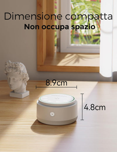 Momcozy Sound Machine - 20 Suoni Rilassanti & Luce Touch, Rumore Bianco Portatile per Bambini e Adulti con Timer del Sonno e Memoria | Compagna di Viaggio Perfetta & Must-Have per la Cameretta
