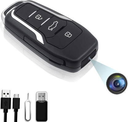 OTADUG Telecamera Spia Chiave Auto, 16 GB Telecamera Nascosta 1080P con Monitoraggio del Movimento, Registrazione Video e Audio, Batteria a Lunga Durata da 6 Ore