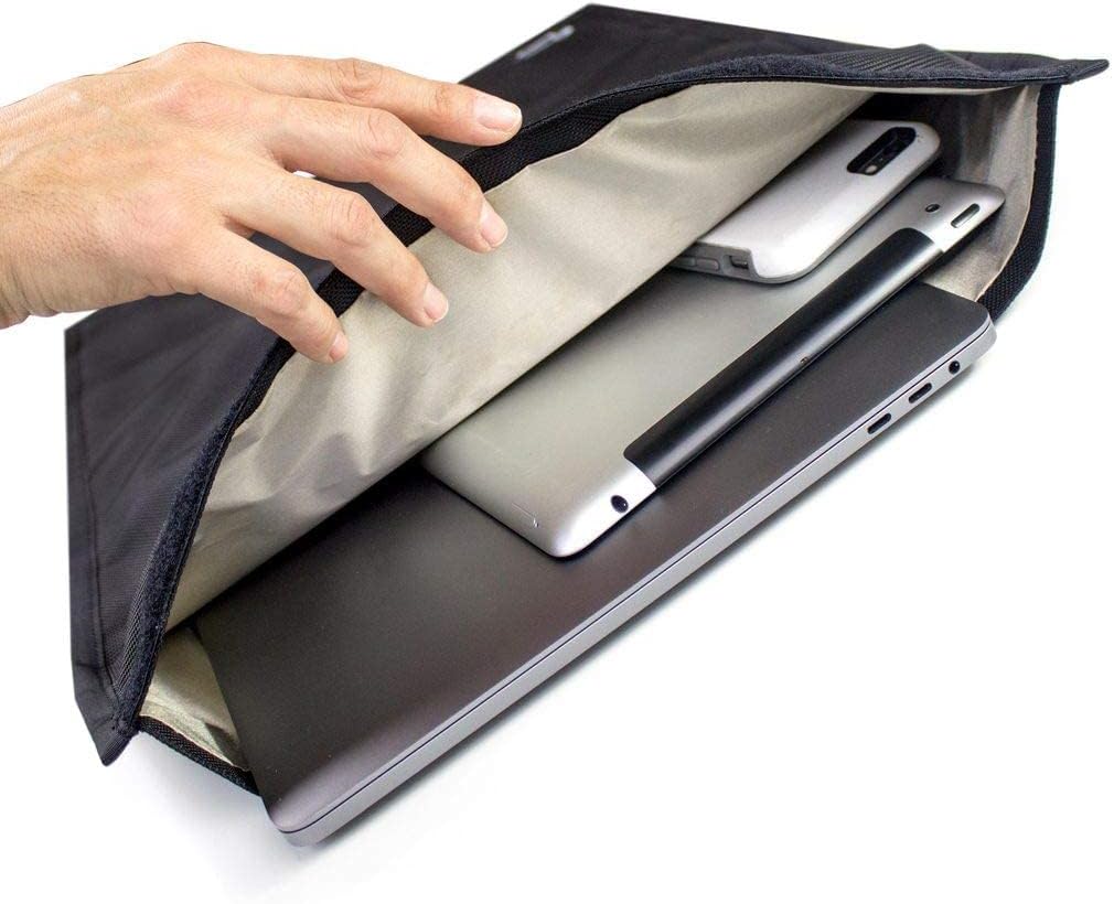 Mission Darkness Non-Window Faraday Bag for Laptops // Device Shielding for Law Enforcement, Military, Executive Privacy, EMP Protection, Travel & Data Security, Anti-hacking & Anti-tracking Assurance