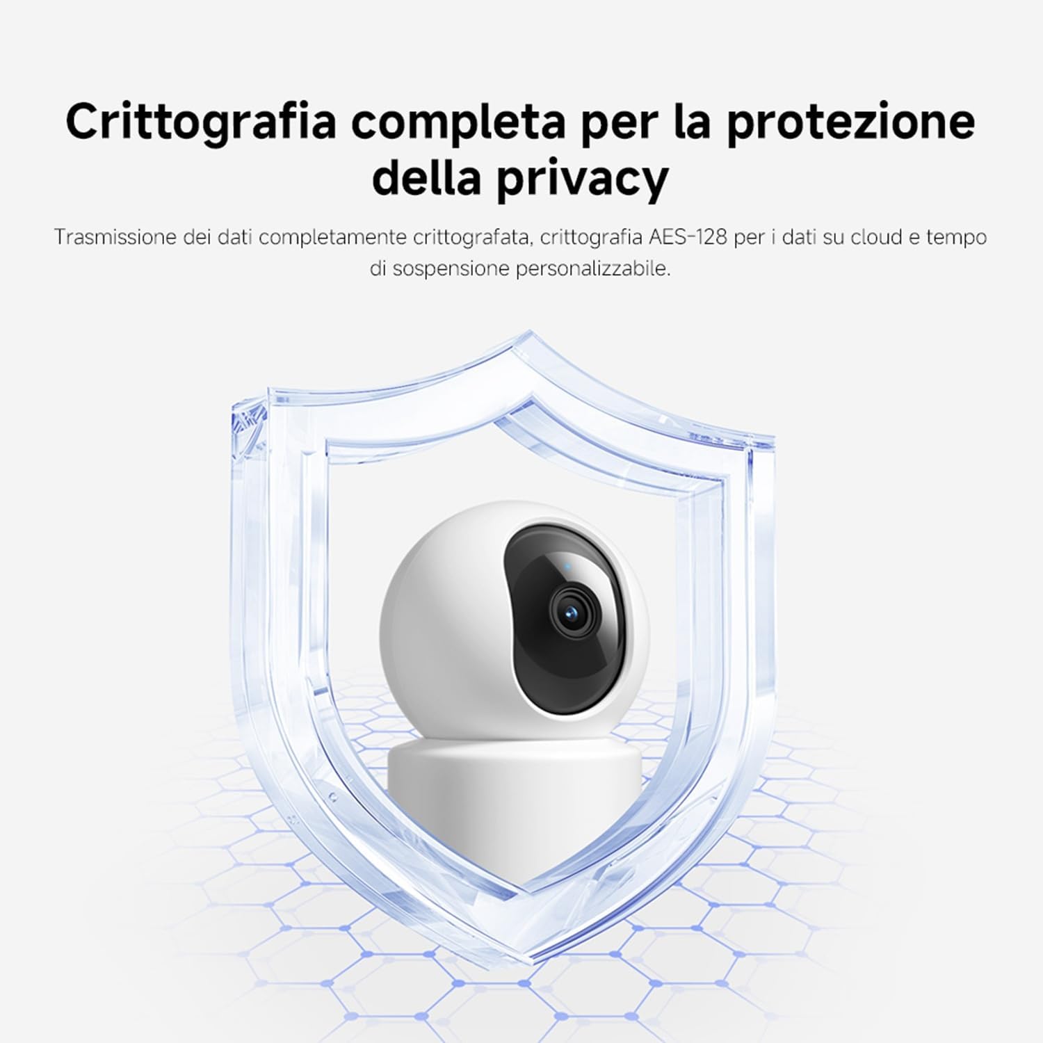 Xiaomi Smart Camera C301 (Videocamera di sorveglianza), risoluzione 2K, protezione privacy, visione notturna a colori, visione completa a 360°, rilvamento delle persone, audio bi-direzionale
