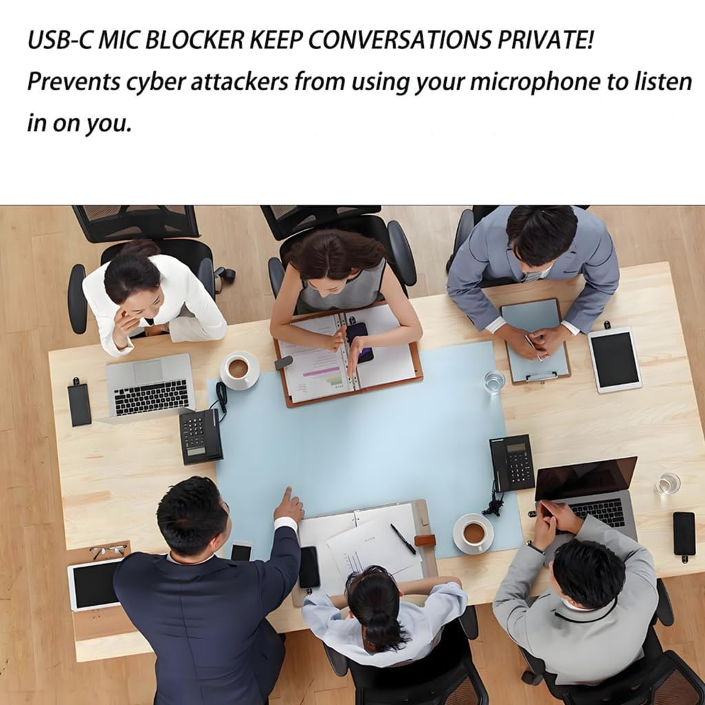 Protezione privacy USB C MIC Blockers per laptop, smartphone, tablet,