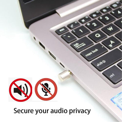 2 Pezzi 3,5 mm Mic Blocker - Dispositivo di Blocco del Suono per La Protezione della Privacy dei Dati e La Sicurezza del Microfono per Smartphone