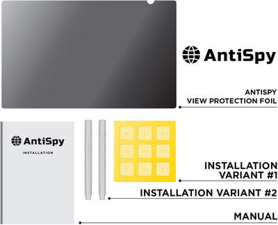14.0" AntiSpy – Filtro Privacy per schermo portatile – Pellicola per monitor Laptop – Protezione di luce per gli occhi - Filtri Privacy per notebook - Atacco rapido – Accessori o adesivi per computer