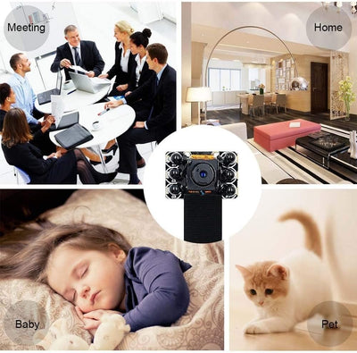 Camera Mini Sicurezza Nascosta HD Wi-Fi CCTV P2P Visione Notturna