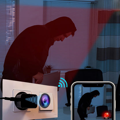 SHMIZZ Mini Telecamera Nascosta, 1080P USB Caricatore WiFi Microcamere Videocamere Nascosta di Sorveglianza Interna - Nessuna Luce Durante La Registrazione - Rilevamento Del Movimento