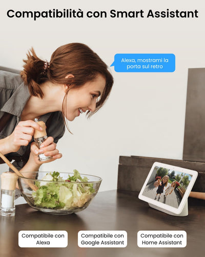 Reolink 5MP Videocitofono Wi-Fi 2,4/5 GHz con Chime, Rilevamento e Avvisi di Uomo, Video Campanello, Audio Bidirezionale, Visione Notturna a Infrarossi, Video Doorbell Supporta microSD e Cloud, Nero