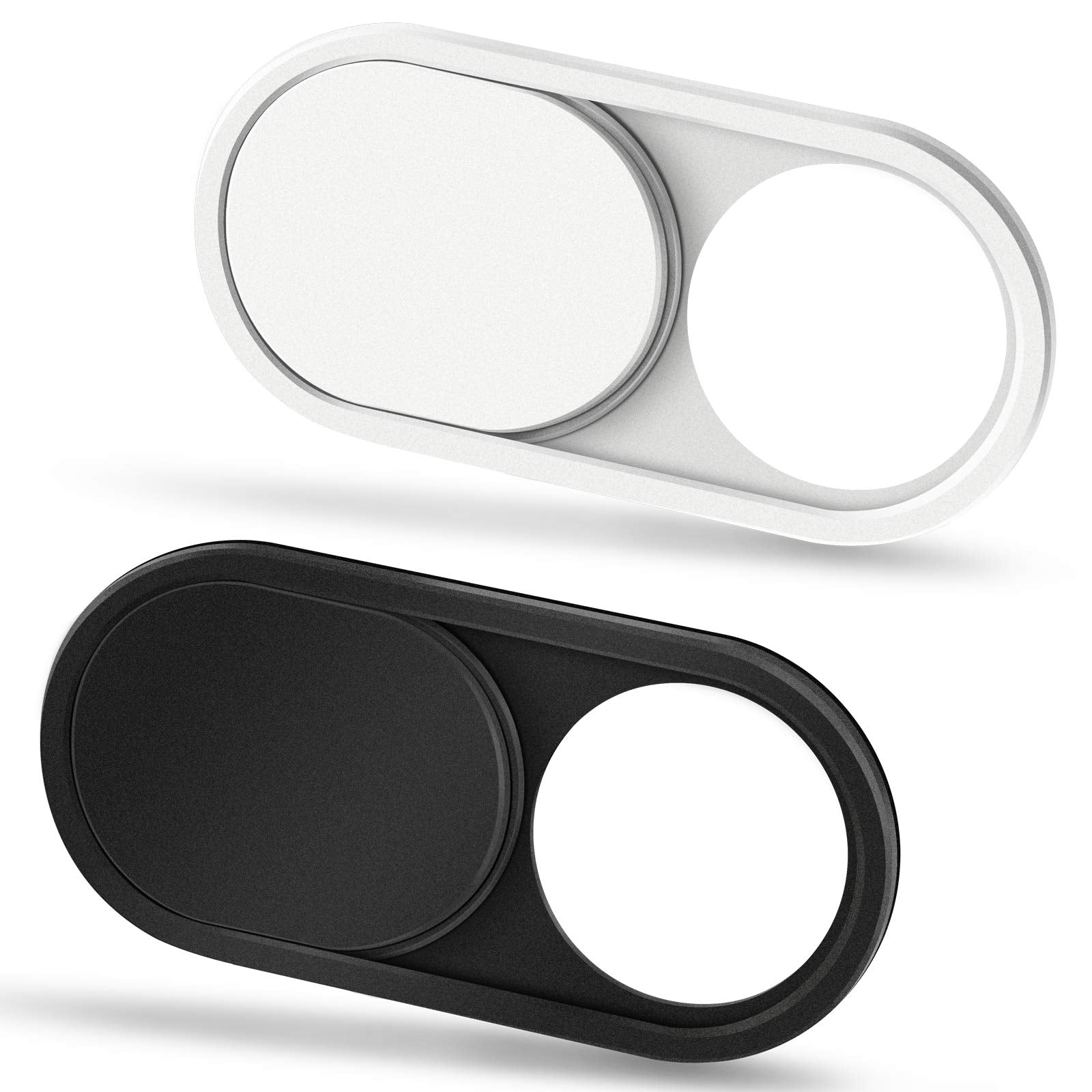 CloudValley Webcam Cover, 0.6mm Ultra-Sottile Metallo Copri Webcam Copertura per MacBook Pro* Air, iPad, Laptop, iMac, PC, Computer, Phone Accessori, 2 Pezzi Nero
