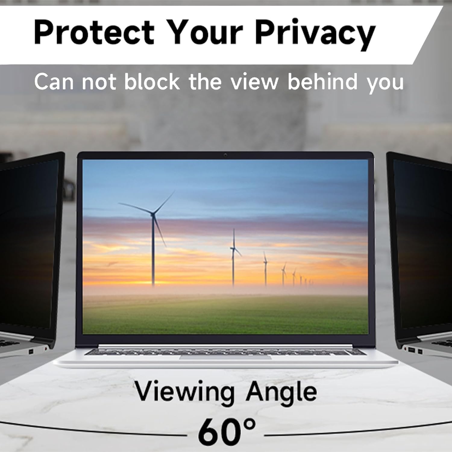 Genérico Schermo Di Privacy Del Computer Portatile - Filtro Anti-riflettente per Monitor Di Computer Da 13-18 Pollici - Privacy Shield Schermo Del Computer Portatile | Film