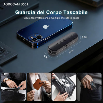 AOBOCAM Rilevatore Telecamere Nascoste, Rilevatore Microspie con IA, Anti-Spia Portatile con Scanner RF e Rilevatore GPS per Sicurezza Casa, Ufficio, Auto, Hotel e Viaggi (M)