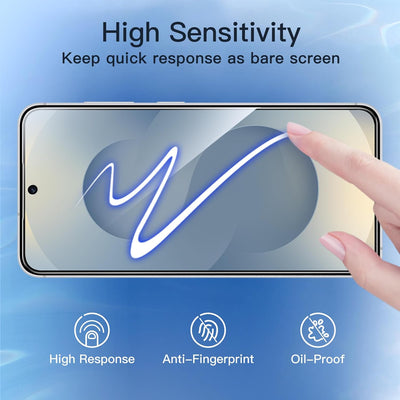 JETech Privacy Pellicola Protettiva per Samsung Galaxy S25 5G, Anti-Spy Vetro Temperato Film, Compatibile con ID Impronte Digitali, Pacco da 2