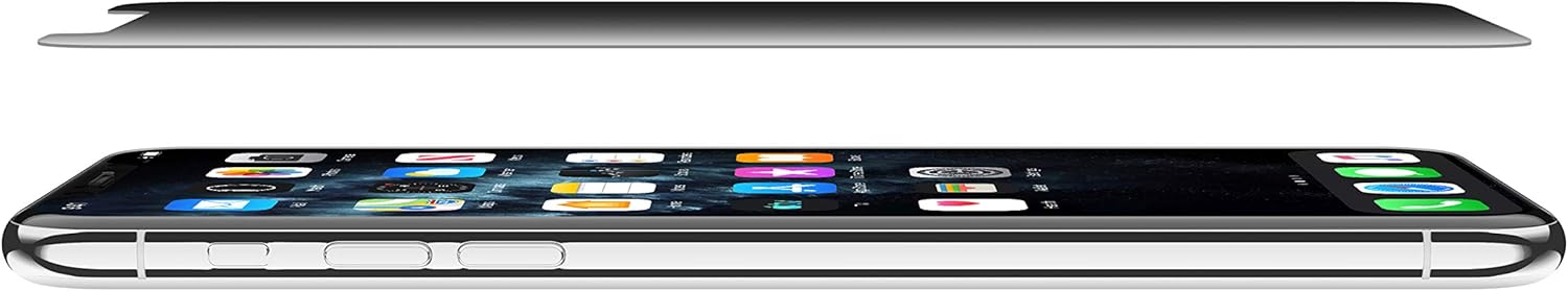 Belkin SCREENFORCE Tempered Glass Privacy Screen Protector for iPhone Xs Max, iPhone 11 Pro Max, OVA005zz