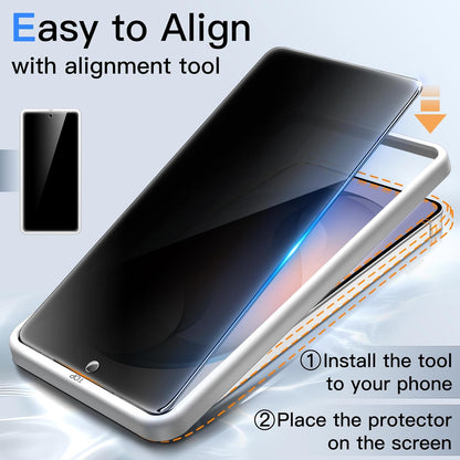JETech Privacy Pellicola Protettiva per Samsung Galaxy S26, Anti-Spia Vetro Temperato Film con Strumento di Facile Installazione, Compatibile con ID Impronta, 2 Pezzi