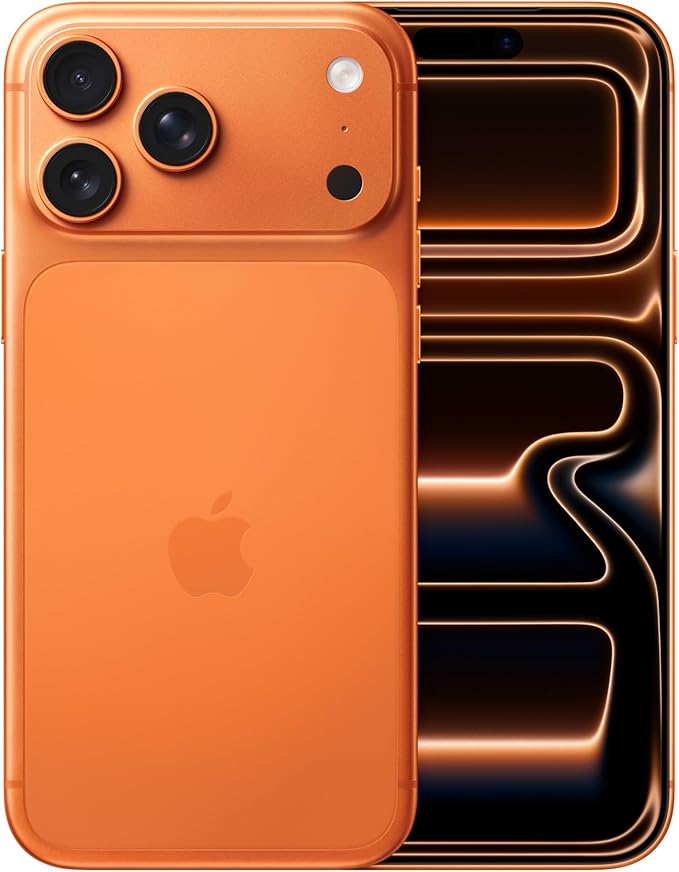 Apple iPhone 17 Pro Max – 6.9" Display, 12GB RAM, 256GB Storage, 48MP Pro Fusion Camera, Cosmic Orange