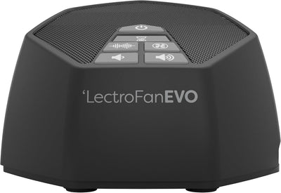 LectroFan Evo ASM1020-WK Máquina de Ruido Blanco con 22 Sonidos Únicos de Ventiladores,Temporizador de Sueño,Modelo Internacional con Adaptadores para EE.UU, EU, el resto de Europa (Nero)