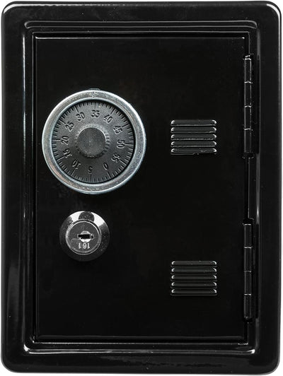 Idena 50034 - Cassaforte per risparmio, 120 x 105 x 160 mm, nero, 1 unità
