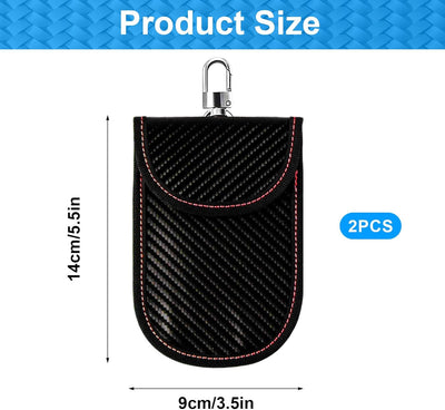 custodia protettiva per chiavi auto, blocco RFID, protezione Keyless, Faraday Bags, custodia antifurto (rosso, blu)